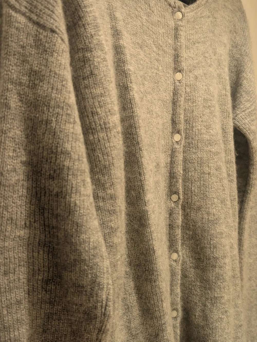 Sezane Gaspard Cardigan - Mottled Grey - Picture 8 of 8